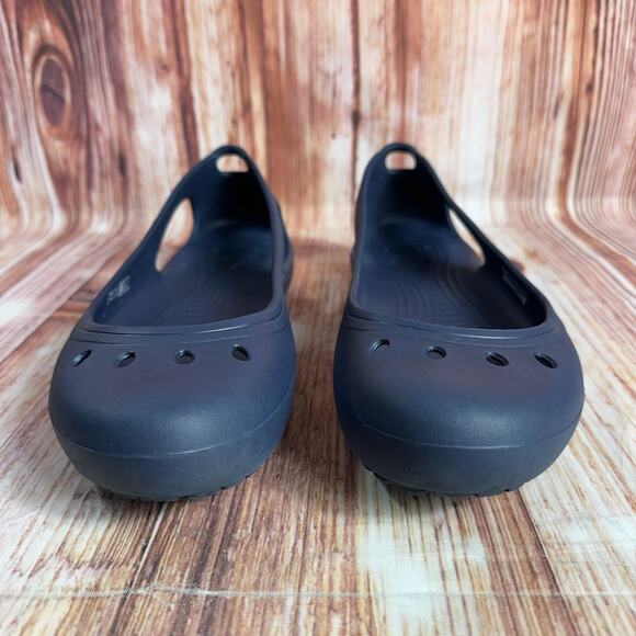 Crocs KADEE Womens Size 11 Blue Slingback Sandals Shoes Ballet Flats Loafers - Picture 2 of 10